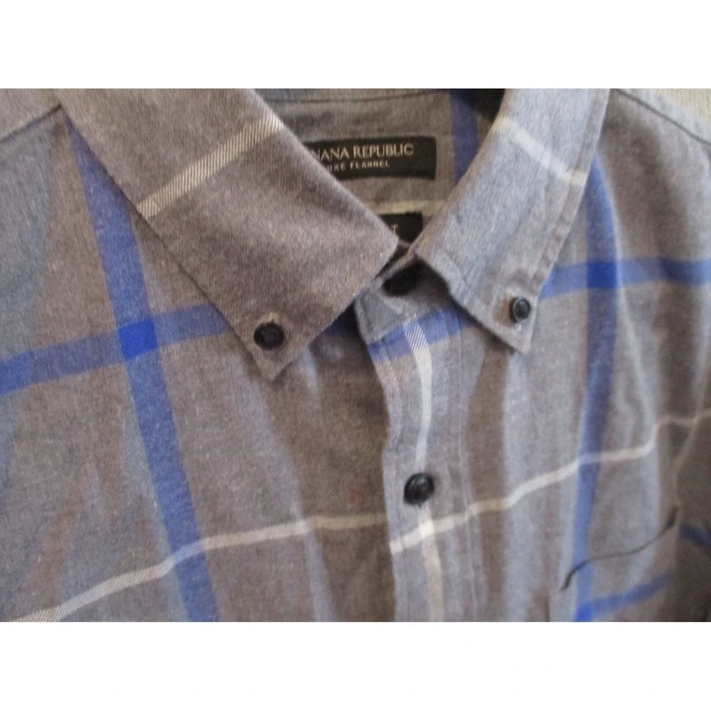 BR Grant Fit Luxe Flannel Button Down Shirt Size Small